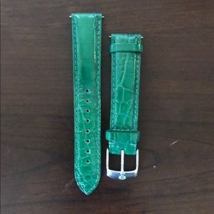 Michele watch strap-green